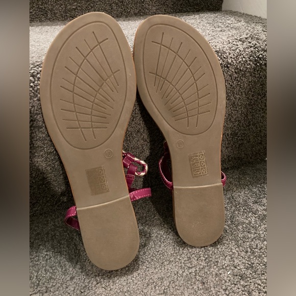 Pink and Gold Call it Spring Sandals - Picture 2 of 3